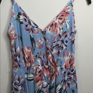 Beautiful Lavender Floral Romper Dress